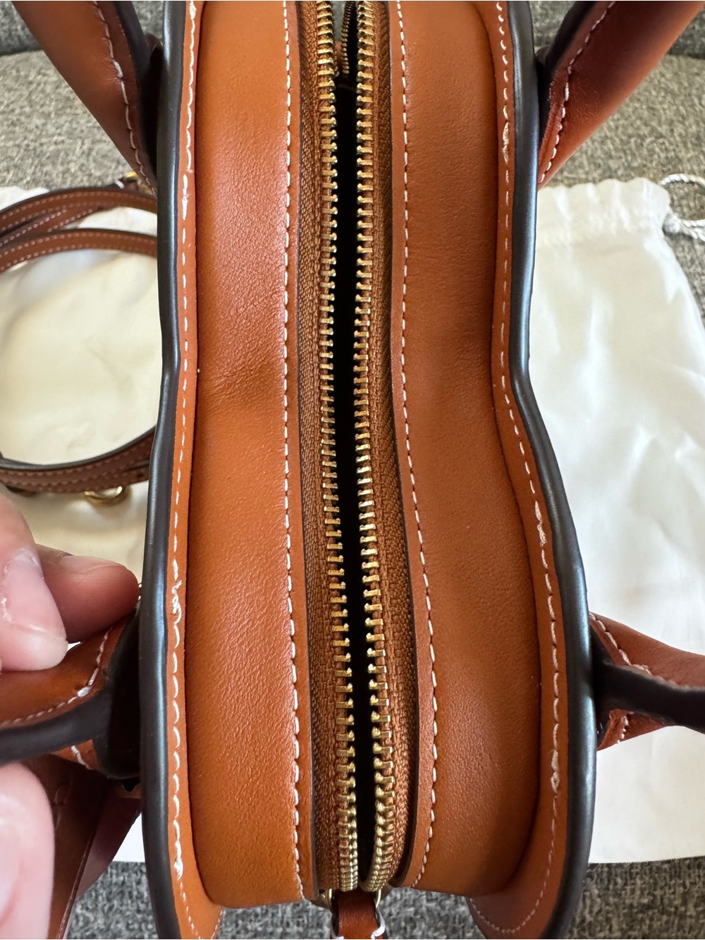 Coach Heart Mini Satchel in Chestnut Brown - Picture 8 of 12